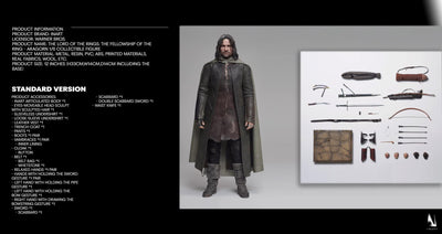 Aragorn InArt Standard (Sculpted HAIR) 1/6 Scale Figure