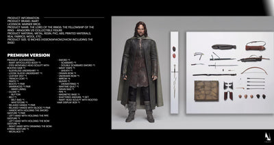 Aragorn InArt Premium (ROOTED HAIR) 1/6 Scale Figure