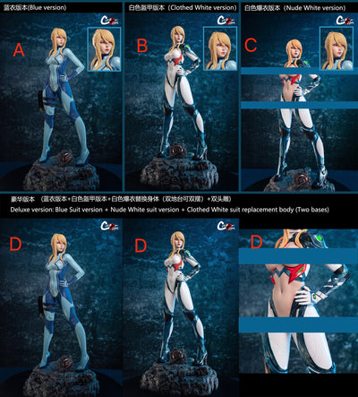 Metroid Dread - Samus (Blue Version A) 1/4 Scale Statue