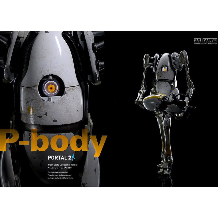 Valve Portal 2 P-BODY 1:6 Scale Figure by 3A