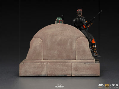 The Mandalorian - Boba Fett and Fennec Shand on Throne Deluxe Art Scale 1/10