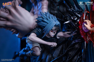 Naruto vs Sasuke at The Valley of The End Mural Statue