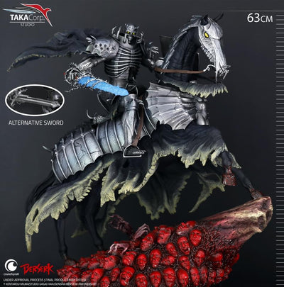 Berserk Skull Knight On Horse Statue