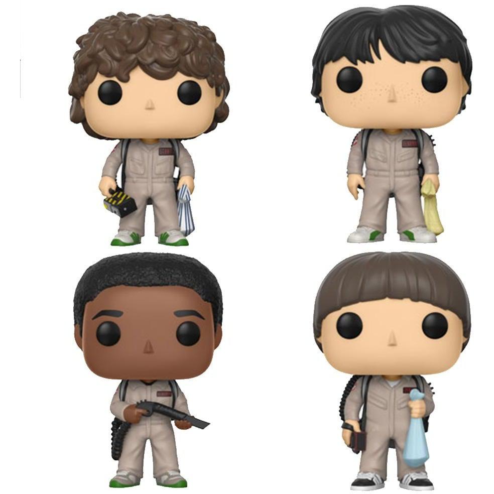 roman Beundringsværdig Intuition Stranger Things Ghostbusters Will, Dustin, Mike & Lucas 4 PACK Funko P -  Spec Fiction Shop