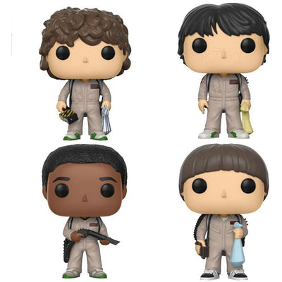 Stranger Things Ghostbusters Will, Dustin, Mike & Lucas 4 PACK Funko Pop! Television