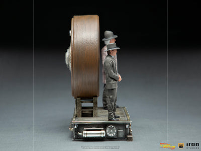 Marty and Doc at the Clock Deluxe Art Scale 1/10