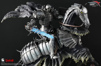 Berserk Skull Knight On Horse Statue