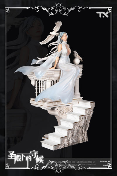 Waiting at the Temple (White Version) 1/4 Scale Statue