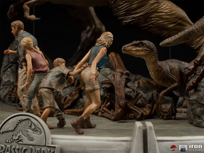 Jurassic Park - The Final Scene Demi Art Scale 1/20