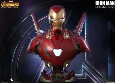 Avengers: Infinity War - Iron Man MK50 1:1 Scale Life-Size Bust - Battle-Damaged Version