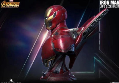 Avengers: Infinity War - Iron Man MK50 1:1 Scale Life-Size Bust - Battle-Damaged Version