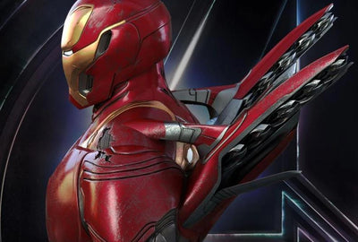 Avengers: Infinity War - Iron Man MK50 1:1 Scale Life-Size Bust - Battle-Damaged Version