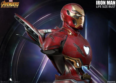 Avengers: Infinity War - Iron Man MK50 1:1 Scale Life-Size Bust - Battle-Damaged Version