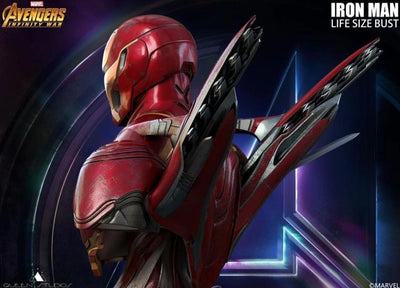 Avengers: Infinity War - Iron Man MK50 1:1 Scale Life-Size Bust - Battle-Damaged Version