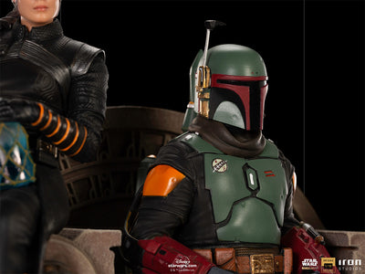 The Mandalorian - Boba Fett and Fennec Shand on Throne Deluxe Art Scale 1/10