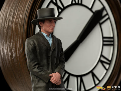 Marty and Doc at the Clock Deluxe Art Scale 1/10