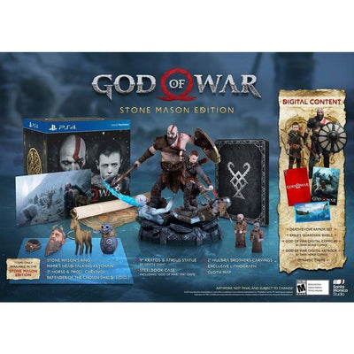 God Of War Stone Mason's Edition PS4 Playstation 4 by Sony