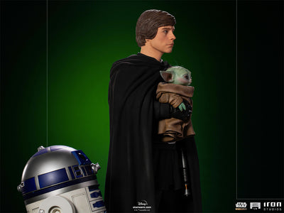 Luke Skywalker, R2-D2 and Grogu Legacy Replica 1/4 Scale Statue
