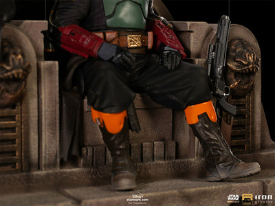 The Mandalorian - Boba Fett and Fennec Shand on Throne Deluxe Art Scale 1/10