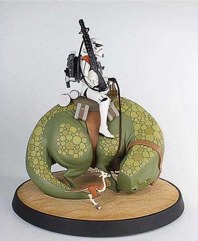 Sandtrooper On Dewback Maquette by Gentle Giant