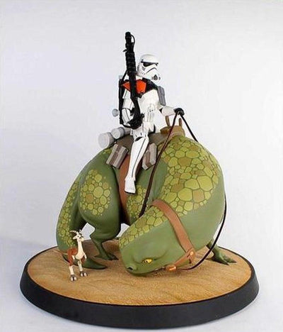 Sandtrooper On Dewback Maquette by Gentle Giant