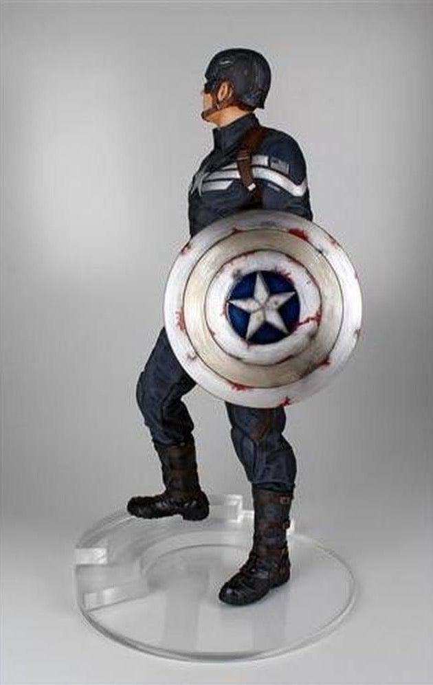 Cinéma - Statue de Captain America - Soldat Super héros tenant son