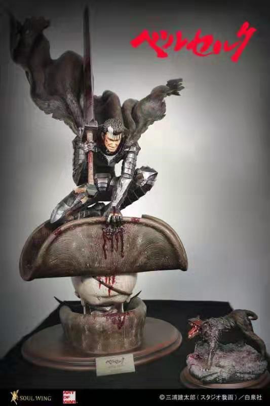 Berserk - Guts 1/4 Scale Statue On Tentacled Ship Deluxe edition