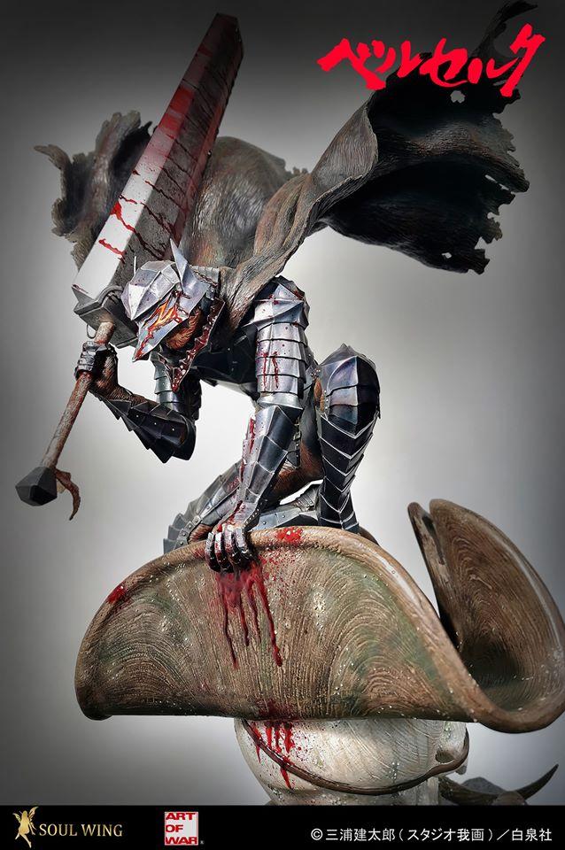 Berserk - Guts 1/4 Scale Statue On Tentacled Ship Deluxe edition
