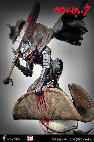 Berserk - Guts 1/4 Scale Statue On Tentacled Ship Deluxe edition