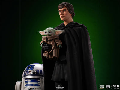 Luke Skywalker, R2-D2 and Grogu Legacy Replica 1/4 Scale Statue