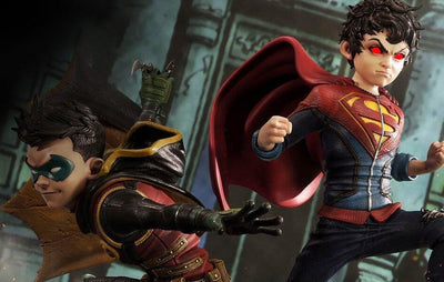 Superman Superboy & Robin Museum Statue