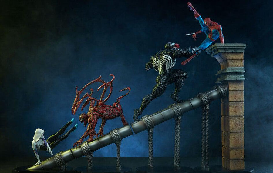 Marvel Battle Diorama Series Spider-Man Statue BUNDLE by Iron Studios