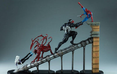 Marvel Battle Diorama Series Spider-Man Statue BUNDLE by Iron Studios