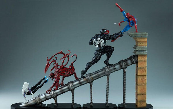 Marvel Battle Diorama Series Spider-Man Statue BUNDLE by Iron Studios ...