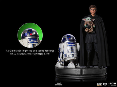 Luke Skywalker, R2-D2 and Grogu Legacy Replica 1/4 Scale Statue