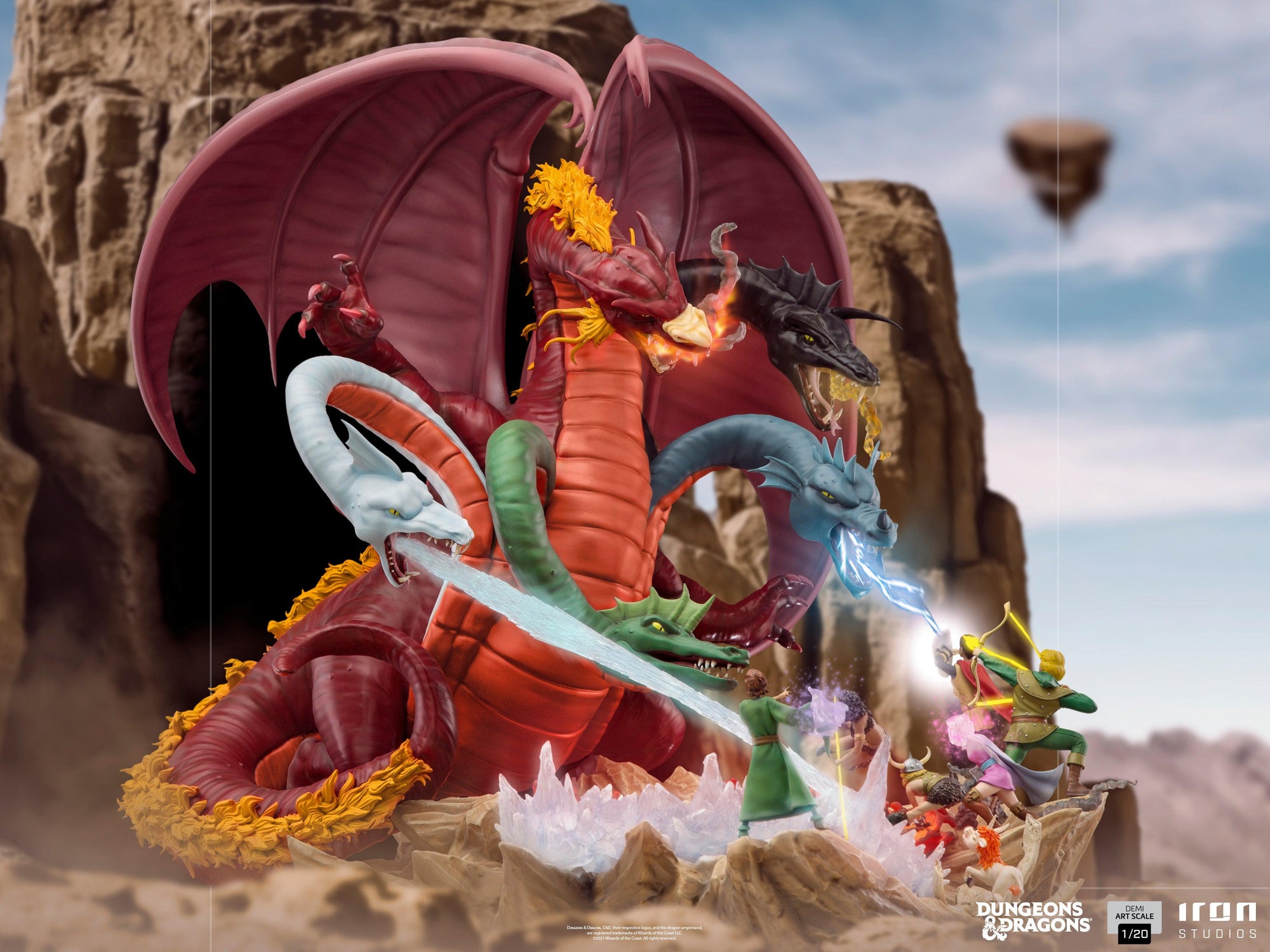Dungeons and Dragons - Tiamat Battle Demi Art Scale 1/20