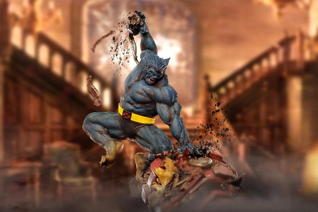 Battle Diorama Series Beast Vs Sentinel Statue