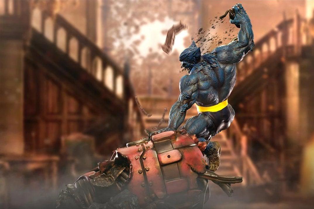 Battle Diorama Series Beast Vs Sentinel Statue