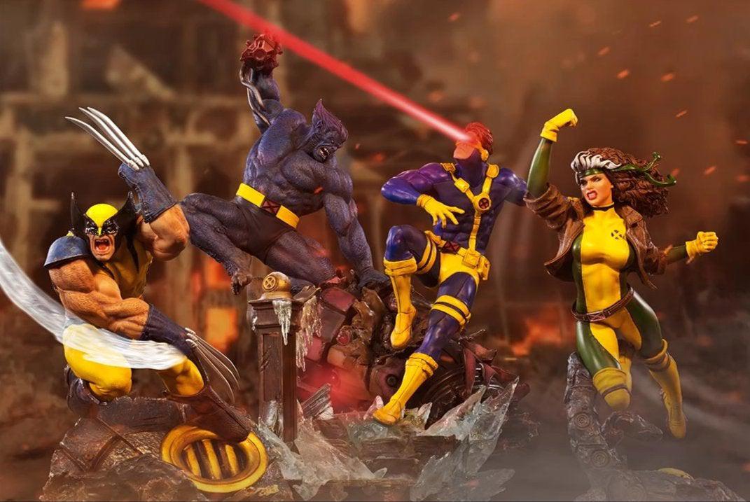 Battle Diorama Series Beast Vs Sentinel Statue