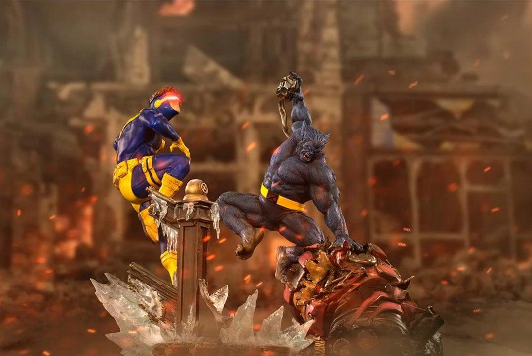 Battle Diorama Series Beast Vs Sentinel Statue