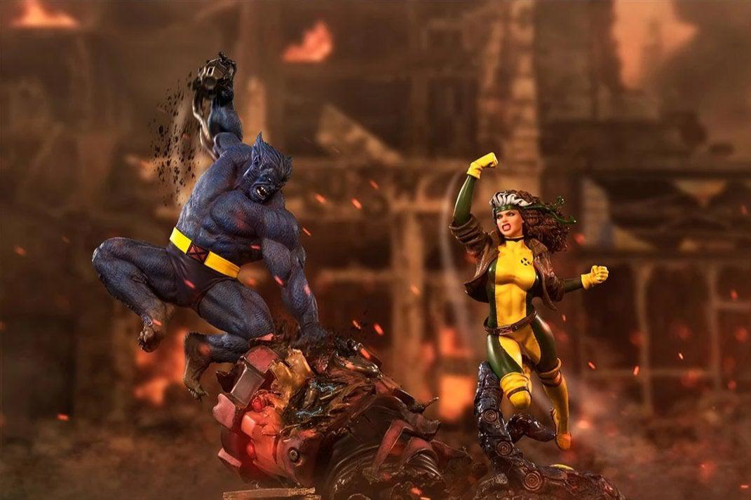 Battle Diorama Series Beast Vs Sentinel Statue