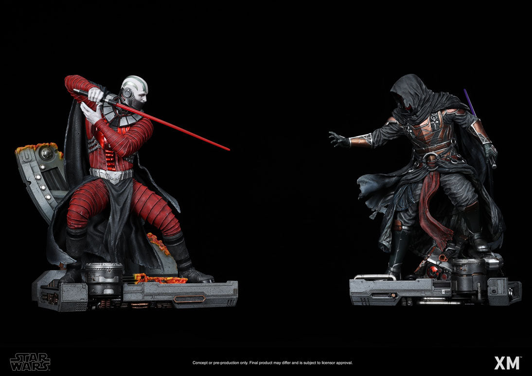 Darth Malak and Darth Revan 1/4 Scale Statue Set