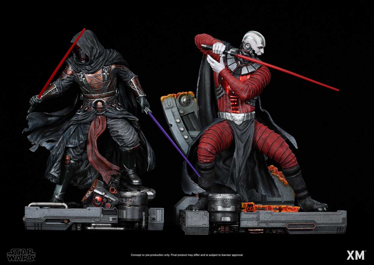 Darth Malak and Darth Revan 1/4 Scale Statue Set
