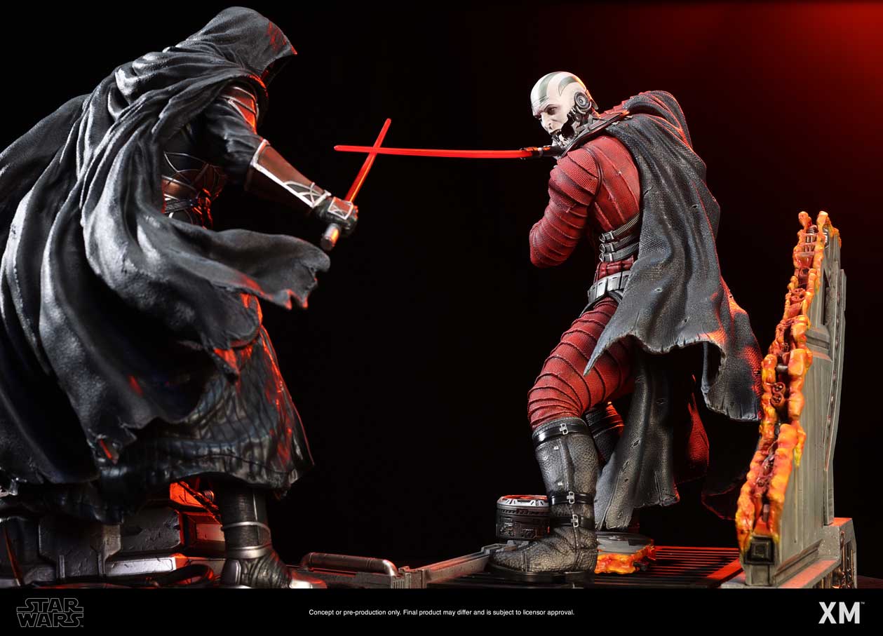 Darth Malak and Darth Revan 1/4 Scale Statue Set