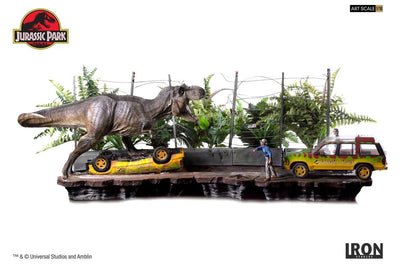 Jurassic Park - T-Rex Attack (Set A + Set B) BDS Art Scale 1/10