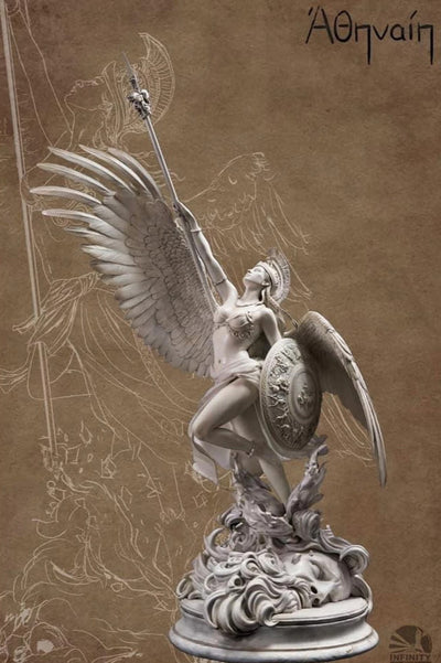 Athena 1/4 Scale Statue - Marble (Gray) Version