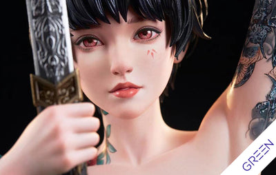Ghostblade - Jade Azure Green 1/4 Scale Statue