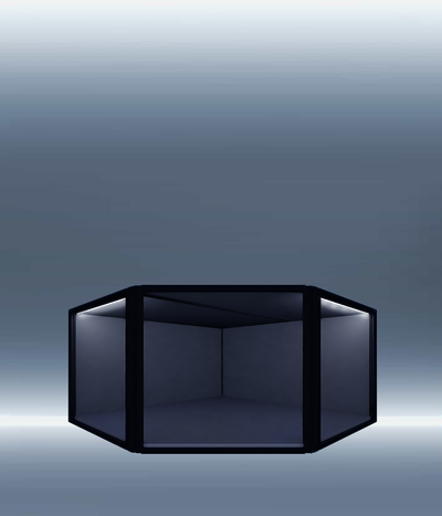 Moducase SIXTH - 45° Corner Display Case (Short - 49cm)
