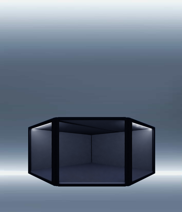 Moducase SIXTH - 45° Corner Display Case (Short - 49cm) - Spec Fiction Shop