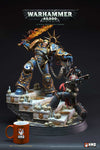 Warhammer 40,000: Guilliman vs Chaos Space Marine Statue Diorama
